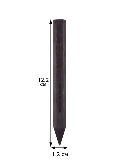 Мелок ч/г Faber-Castell "Pitt Graphite crayon" 9B - фото 2