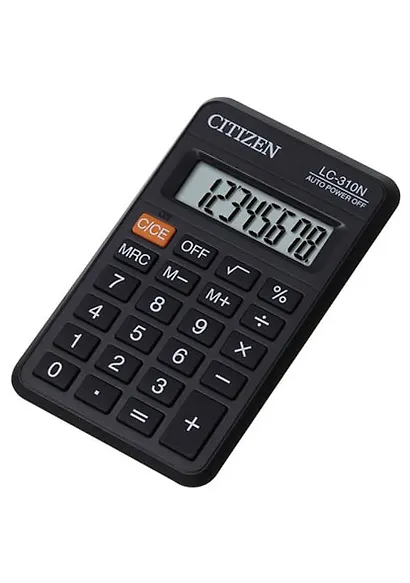 Калькулятор 08 разрядный карманный CITIZEN LC-210N - фото 1