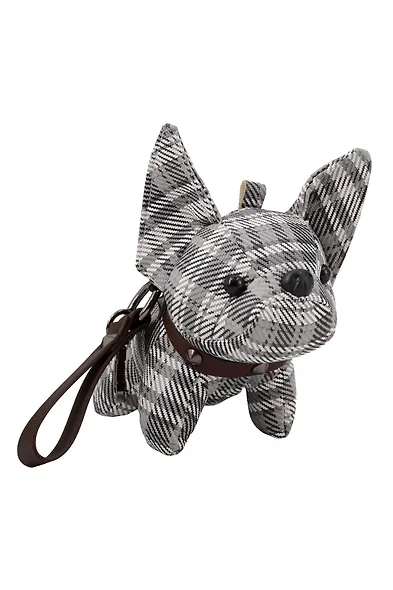 Брелок-обвес на сумку Бульдог (текстиль) (13см) (12-20251028-91L) - фото 1