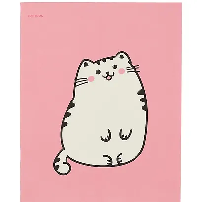 Тетрадь в клетку Unnika, "Славный кот", 48 листов, в ассортименте - фото 3