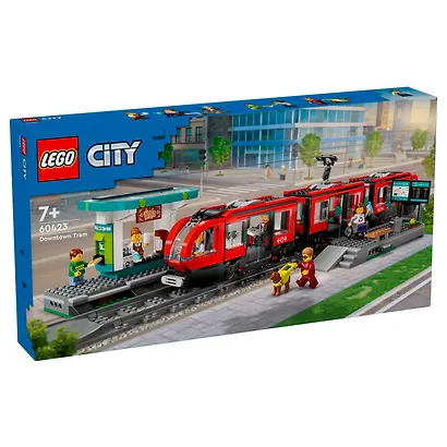 LEGO City: Трамвай и станция в центре города, 811 деталей (60423) - фото 6