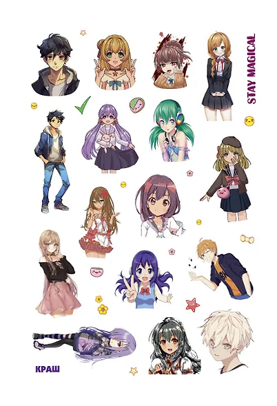 Наклейки Anime Stars - фото 2
