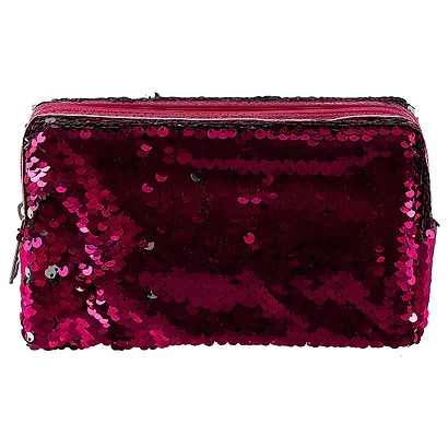 Косметичка на молнии с пайетками (текстиль) (19х10) (ПВХ бокс) (12-Tuos-HZB11) - фото 4