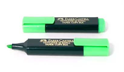 Текстовыделитель зелёный, Faber-Castell - фото 1