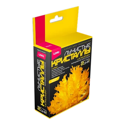 Набор для творчества LORI Лучистые кристаллы "Желтый кристалл" - фото 4