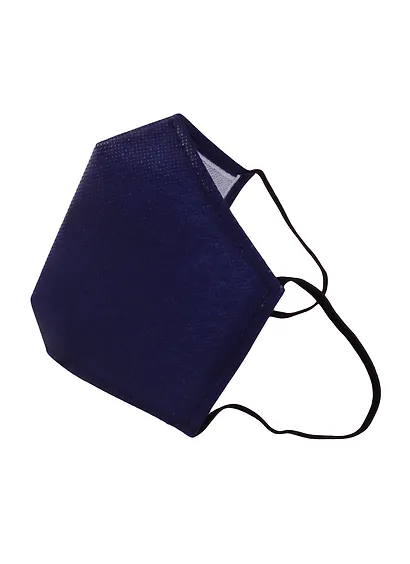 Маска защитная для лица (200х135мм) (р-р M) (спанбонд) (синяя) - фото 1