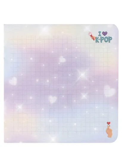 Записная книжка «K-POP» 130х130 мм, 64 листа в клетку, Контэнт, в ассортименте - фото 5