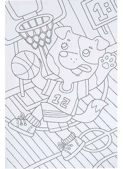 МАКСИ-РАСКРАСКА. ЧУДЕСНЫЕ СОБАЧКИ - фото 2