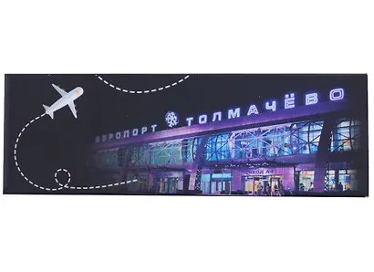 ГС Магнит закатной 115х40мм Новосибирск Аэропорт - фото 1