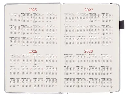 Ежедневник недат. А5 160л "Velvet" серо-голубой, иск.кожа, петля д/ручки, резинка - фото 6