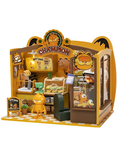 Диорама сборная с фигуркой Garfield Café 6973817323010 (PURM1) - фото 4