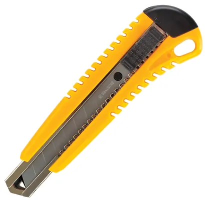 Нож канцелярский 18мм "Standard", 3 лезвия в комплекте, автофиксатор, корпус ассорти, BRAUBERG - фото 2