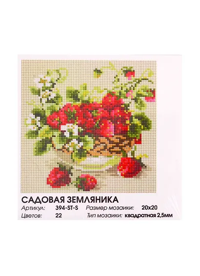 Алмазная мозаика на холсте ТМ Белоснежка Садовая земляника 394-ST-S - фото 2
