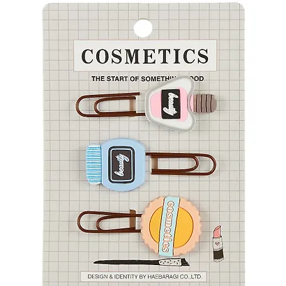 Набор Скрепки-закладки Косметика (3 шт) (12-24730B-EX-25335) - фото 4