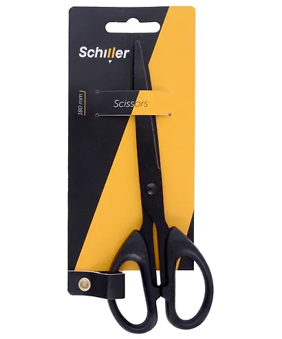Ножницы 180мм офисные, с черными лезвиями, Schiller - фото 3