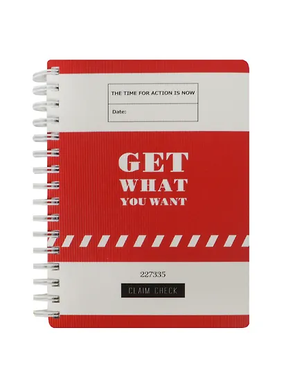 Блокнот А6 96л кл. "Get" спираль, ламинация, IN FOLIO - фото 1