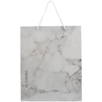 Пакет А4 32*26*10 "Серый мрамор" нейтр., бум.мат.ламинат - фото 2