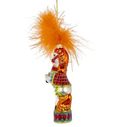 Украшение новогоднее Лошадка, 3 варианта (стекло) (6х3х14) - фото 5