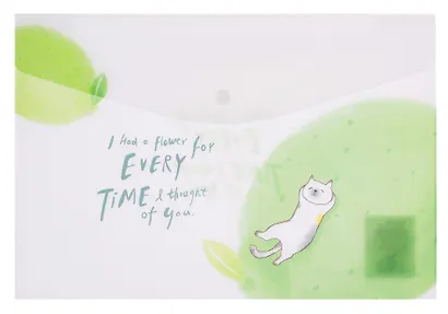 Папка-конверт А4 на кнопке "Котики на фруктах", в ассортименте - фото 4