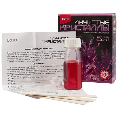 Набор для творчества LORI Лучистые кристаллы "Фиолетовый кристалл" Лк-007 - фото 2