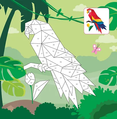 Цветовая симфония. Раскрась наклейками, по номерам, по пикселям, обведи по точкам - фото 12