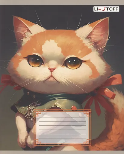 Тетрадь в клетку Listoff, "Котики", 24 листа, в ассортименте - фото 2