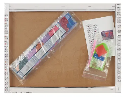 Алмазная мозаика (классическая) с подрамником, с полным заполнением "Разноцветные медузы", 30 х 40 см - фото 4