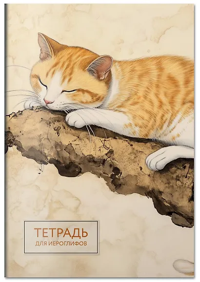 Тетрадь для иероглифов (рыжий котик) - фото 3