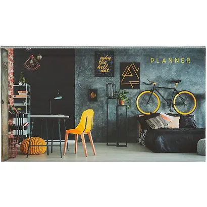 Планинг недат. 64л "Стильный лофт" настольный, 7БЦ, мат.лам, покрытие Soft Touch, офсет - фото 1