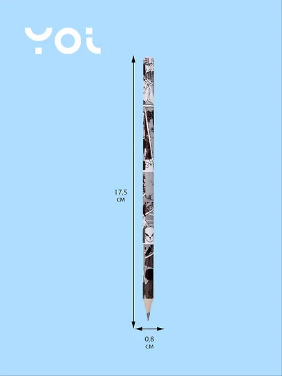 Карандаш Yoi, "Аниме. Страничка манги", чернографитный HB - фото 2
