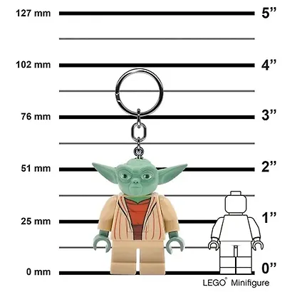 LGL-KE11H Брелок-фонарик для ключей LEGO Star Wars - Yoda (Йода), возраст 6+ - фото 6