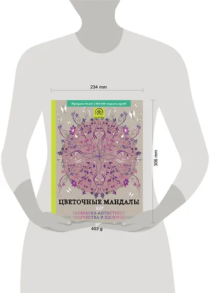 Цветочные мандалы. Раскраска-антистресс для творчества и вдохновения - фото 4