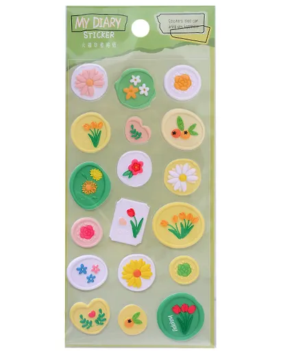 Наклейки  Цветы (11-21285-1380) (упаковка) Bookvalno - фото 2