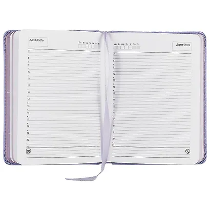 Ежедневник Listoff Amethyst лавандовый, недатированный, А6 - фото 3