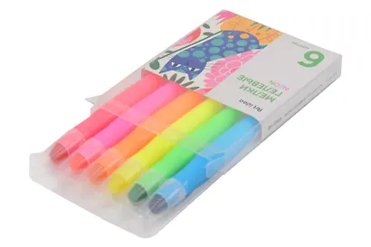 Мелки гелевые 06цв "ColorBoom" неоновые цвета, выкручивающиеся, PVC-уп., Art idea - фото 2