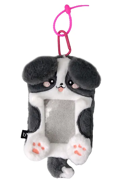 Чехол для карточек «Собачка», карабин, плюш, 9 х 15 - фото 2