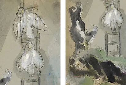 Шагал. Библейские сюжеты. Гуаши из Национального музея Библейского послания - фото 9