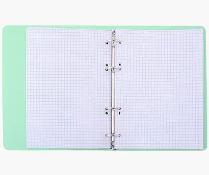 Тетрадь на кольцах в клетку Listoff, "Мятная тетрадь", 80 листов - фото 2