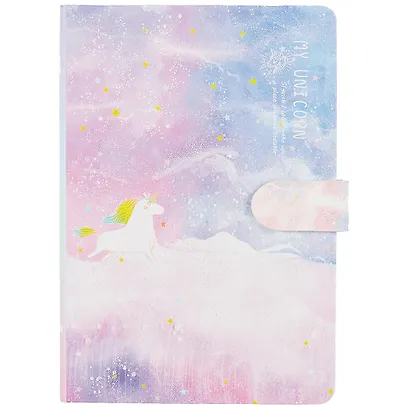 Блокнот с магнитной застежкой Единорог My unicorn - фото 1