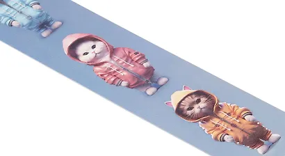 Закладка для книг пластиковая "Коты в комбинезонах" - фото 3