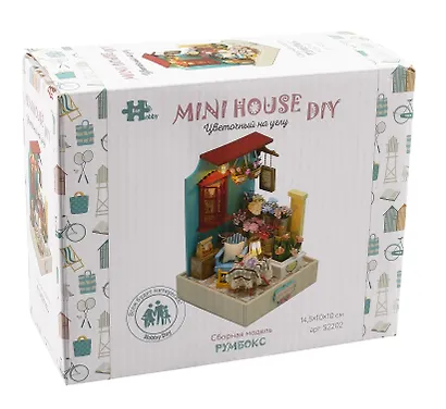 Сборная модель Румбокс "MiniHouse. Цветочный на углу" - фото 1