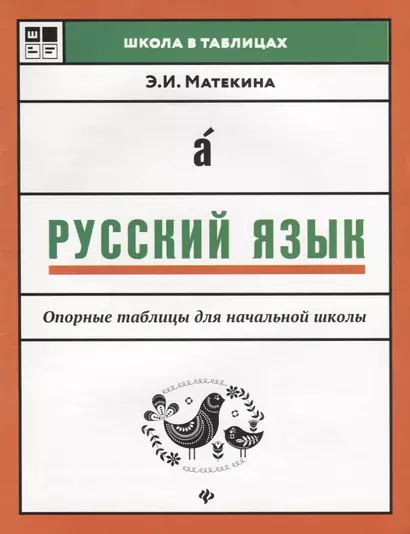 Русский язык: опорные таблицы для начал.школы - фото 1