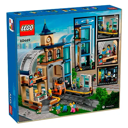 60469 Конструктор детский LEGO City Центральный железнодорожный вокзал, 752 деталей, возраст 7+ - фото 3