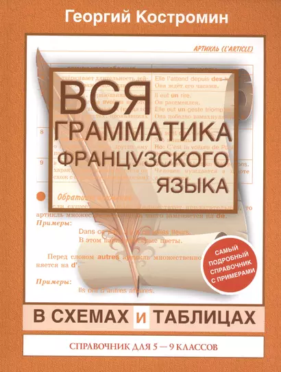 Вся грамматика французского языка в схемах и таблицах: справочник для 5-9 классов - фото 1