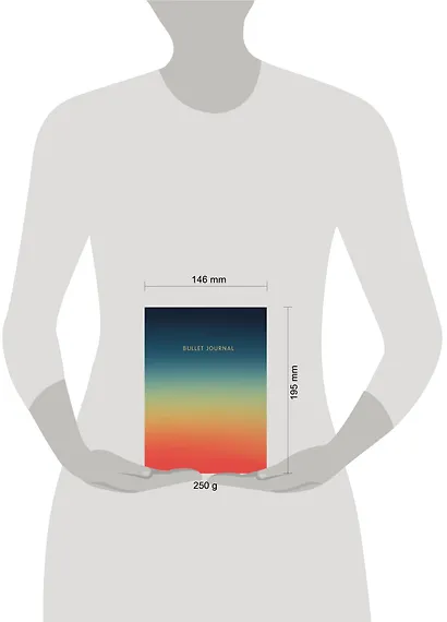 Книга для записей А5 160стр тчк. "Bullet Journal (закат)" с наклейками - фото 7