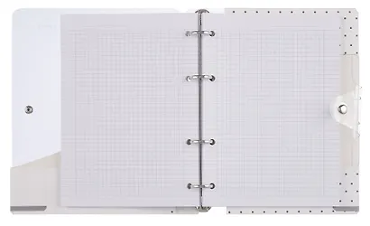 Тетрадь «Energy», 120 листов в клетку, голубой, на кольцах - фото 3