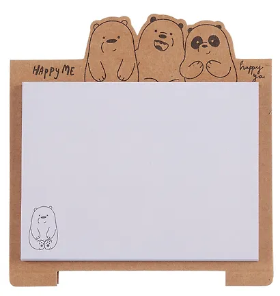 Блок бумаги самоклеящийся 50 листов, "Animals" домик, в ассортименте - фото 6