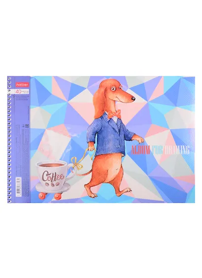 Альбом для рисования Hatber, "ТаксаLIFE", А4, 40 листов, на спирали, в ассортименте - фото 3