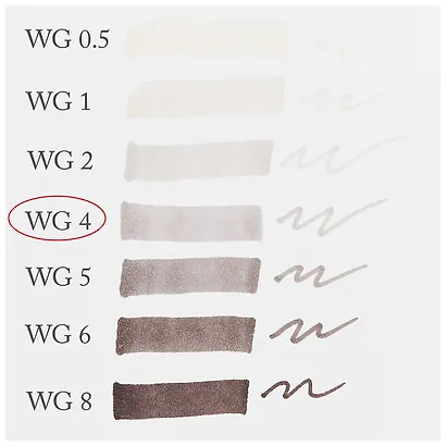 Маркер художественный "Сонет" теплый серый 4, двухсторон., тонк. и широк.долото, Сонет - фото 3