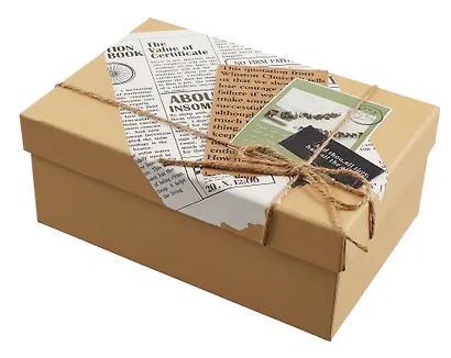 Коробка подарочная "Newspaper" 21*14*8,5см, картон - фото 1